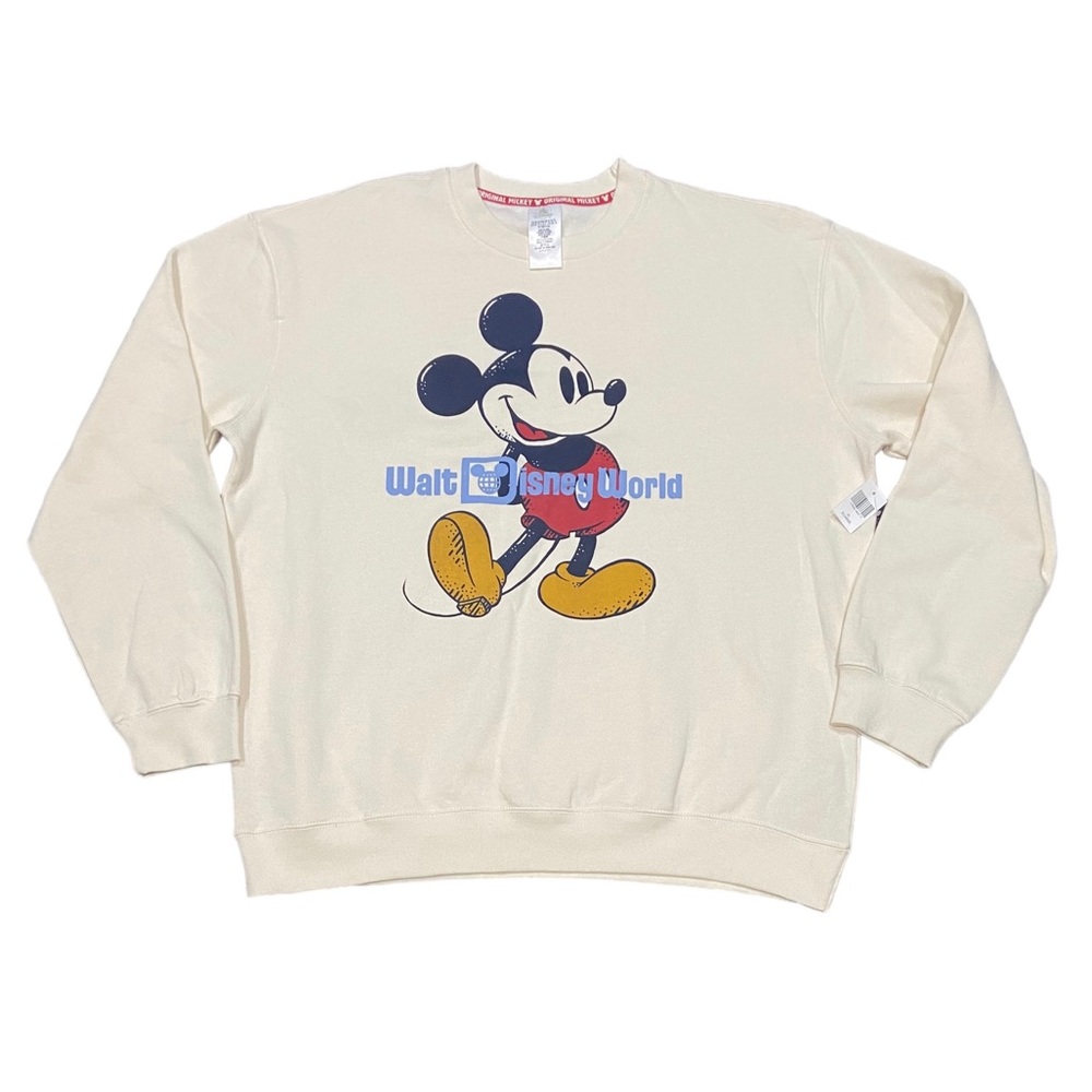Disney Cream Sweater with Mickey Mouse Design